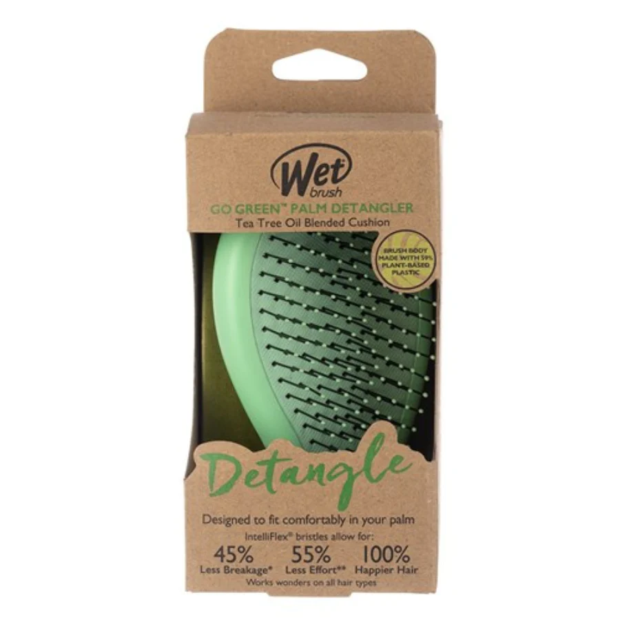 WetBrush Go Green Palm Detangler - Green - Image 3
